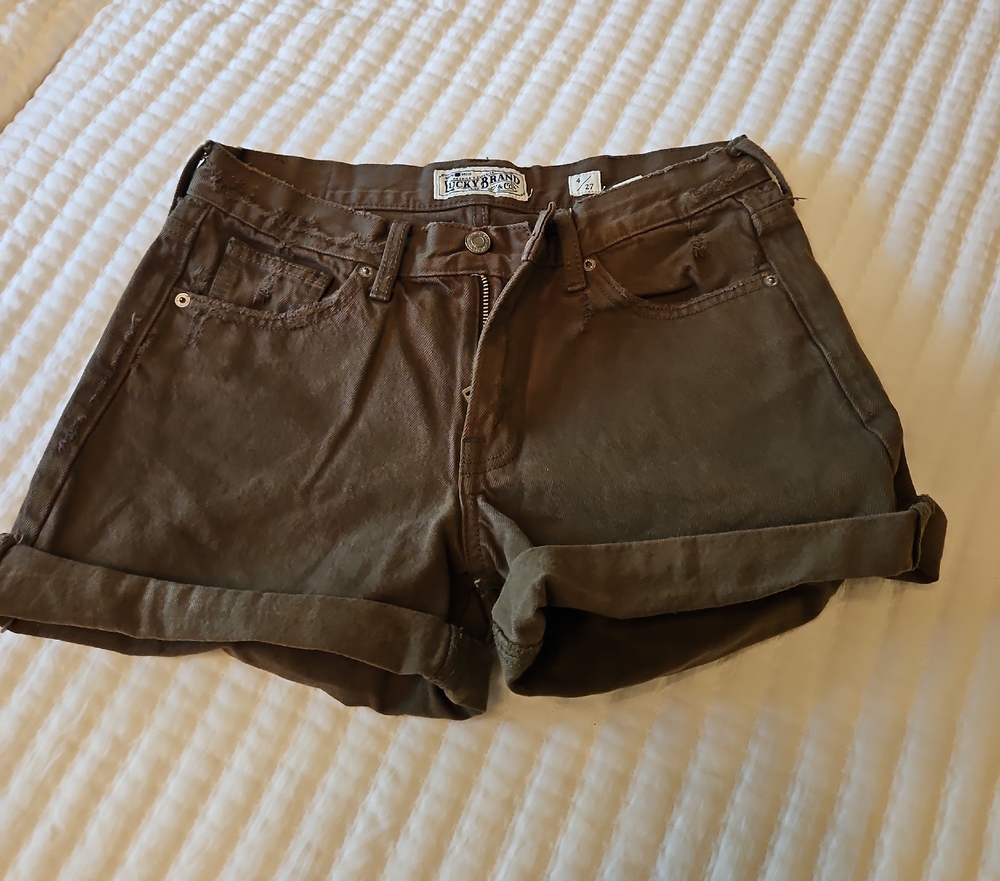 Lucky Brand Brown Jean Shorts Casual Summer Style